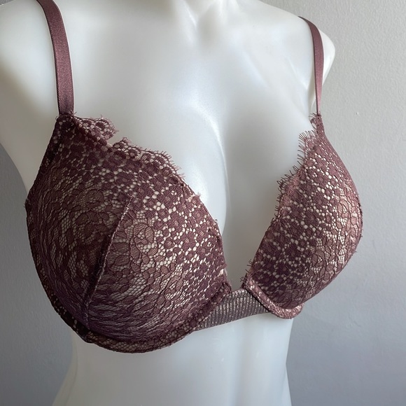 Victoria’s Secret Bra 32DDD Push Up Mauve - Picture 2 of 12